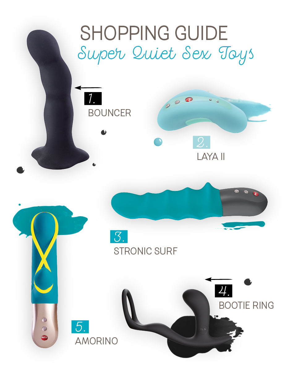 Super quiet sex toy flat lay