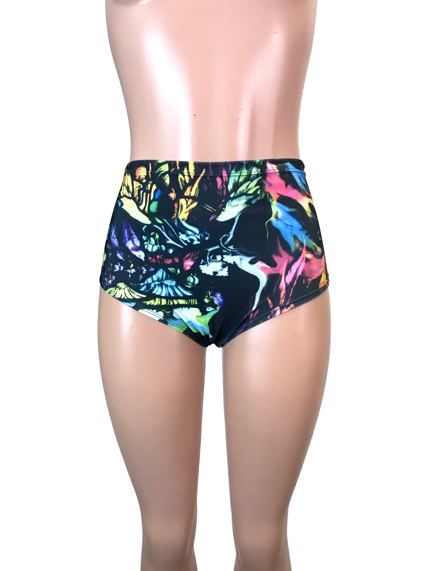 High Waisted Hot Pants - Black Crushed Velvet - Booty Shorts - Bikini  Bottom - Festival or Rave Clothing