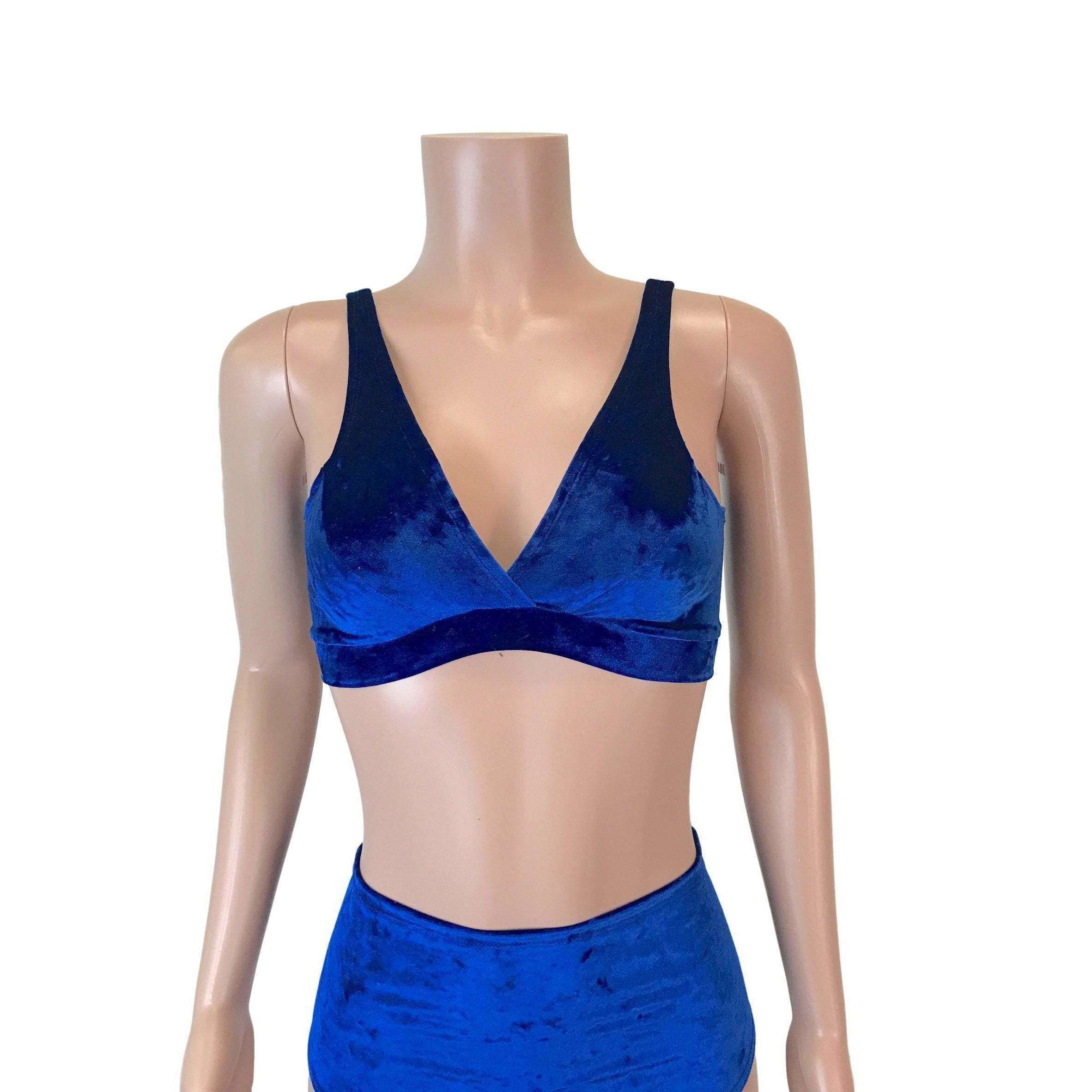 royal blue bralette top