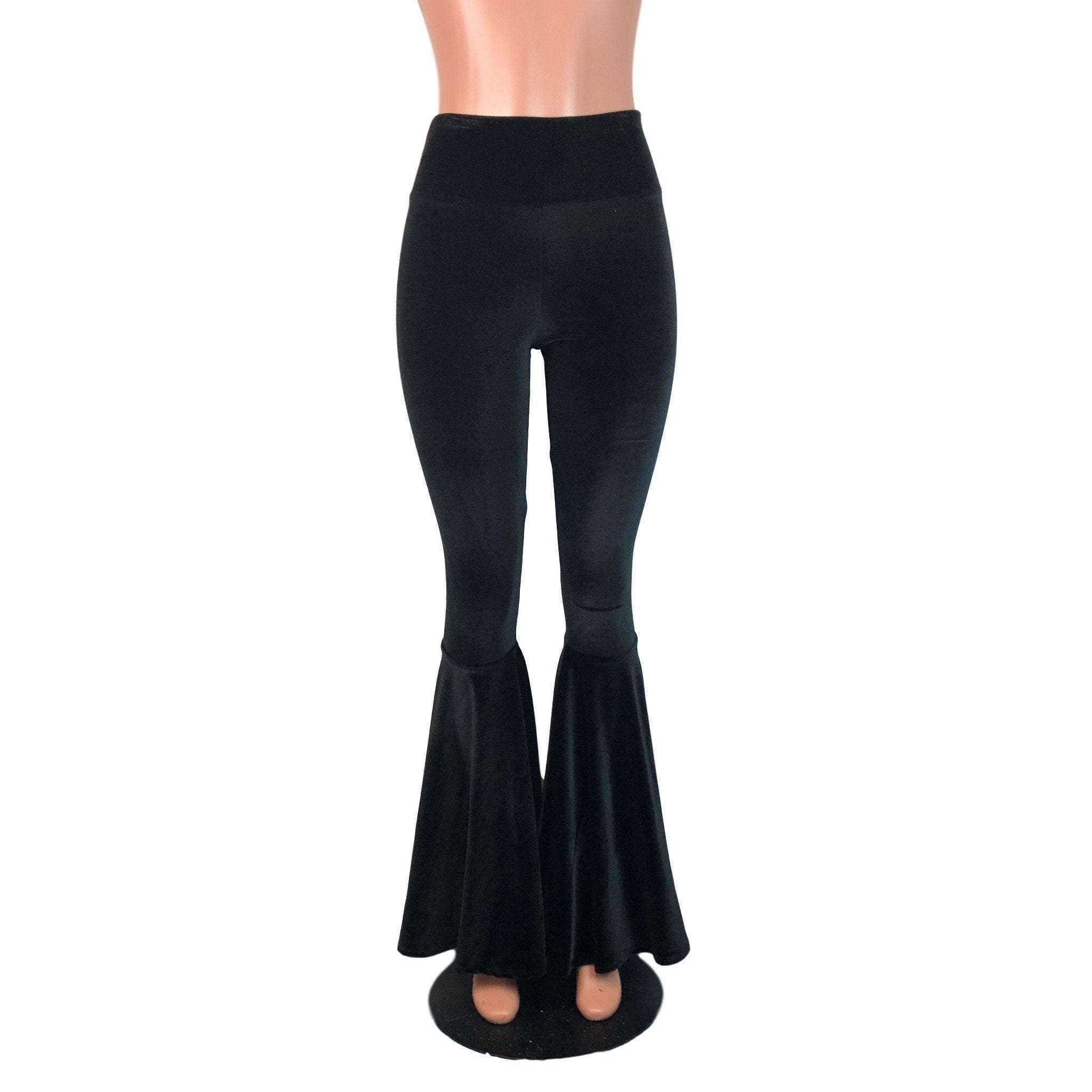 high waisted bell bottom leggings