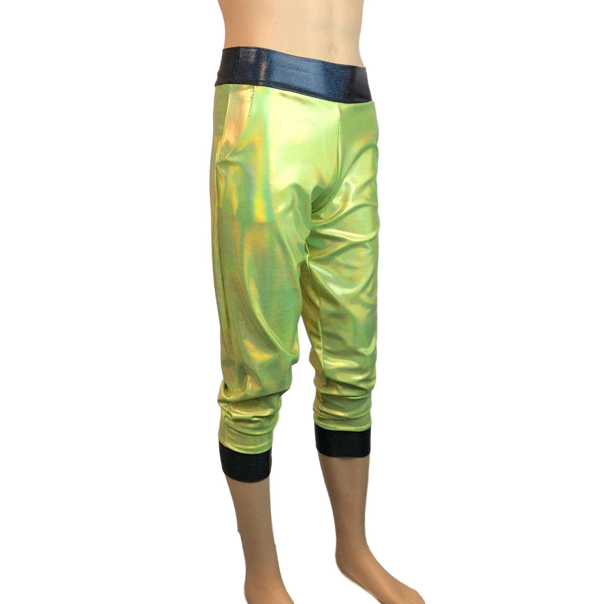 lime green joggers men