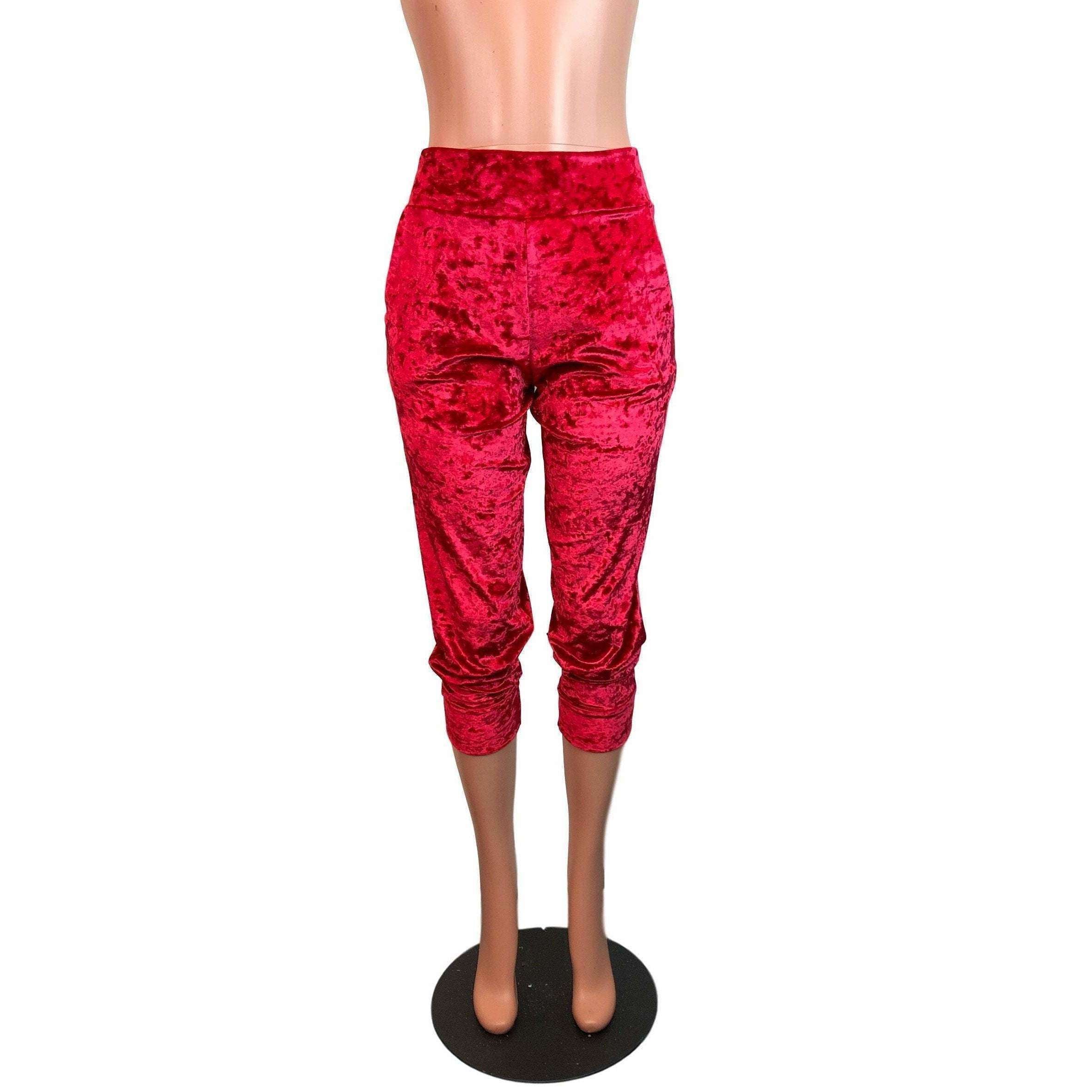 red joggers womens