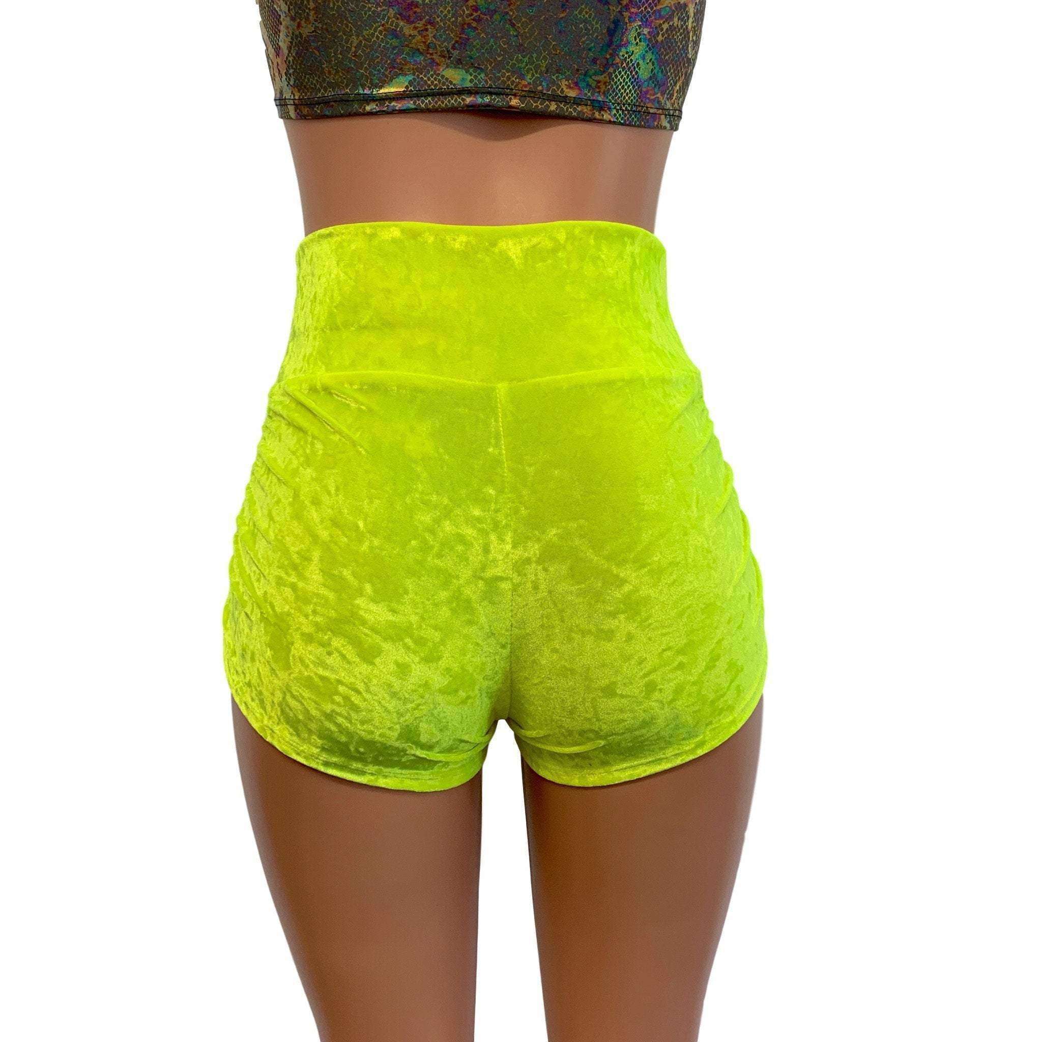 neon booty shorts