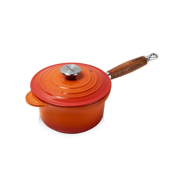 Le Creuset Pan Replacement Sturdy Wooden Handle With Stainless Steel  Ferrule 