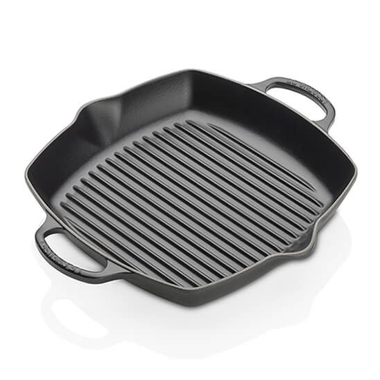 Le Creuset Square Skillet Grill 26 Matt Black