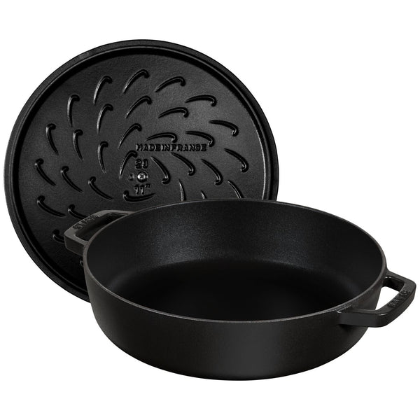 Staub Cast Iron Wok with Lid - 14 Matte Black – Cutlery and More