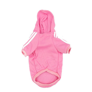 pink adidas dog hoodie