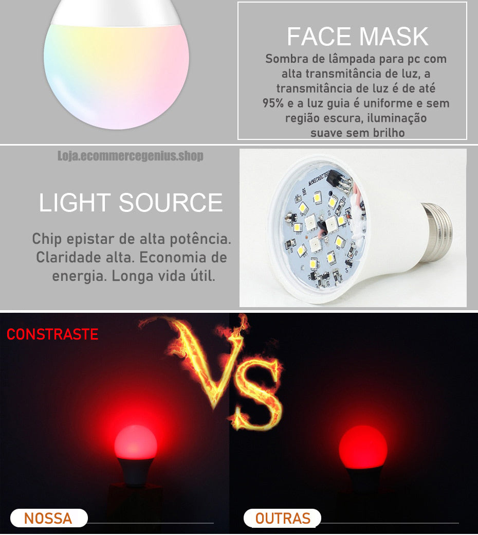 lampada led com clareamento forte