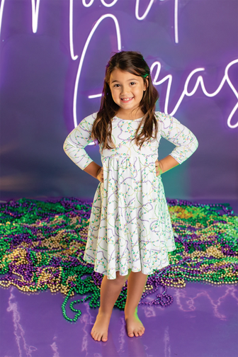 Baby mardi gras dress on sale