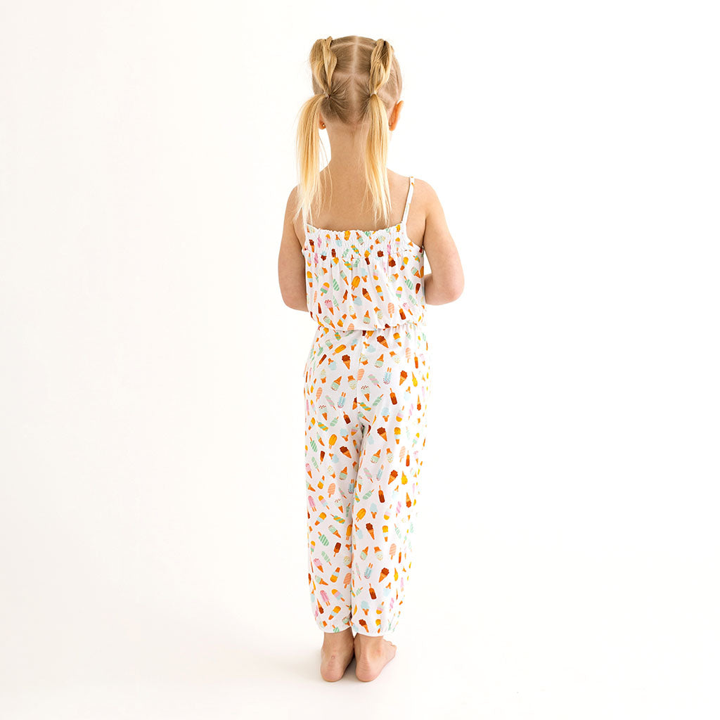 Posh Peanut Sleeveless Smocked Jumpsuit - Ice Cream Parlor | Let Them ...