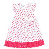 Magnolia Baby Printed Ruffle Toddler Dress - One in a Melon - Let Them Be Little, A Baby & Children's Boutique