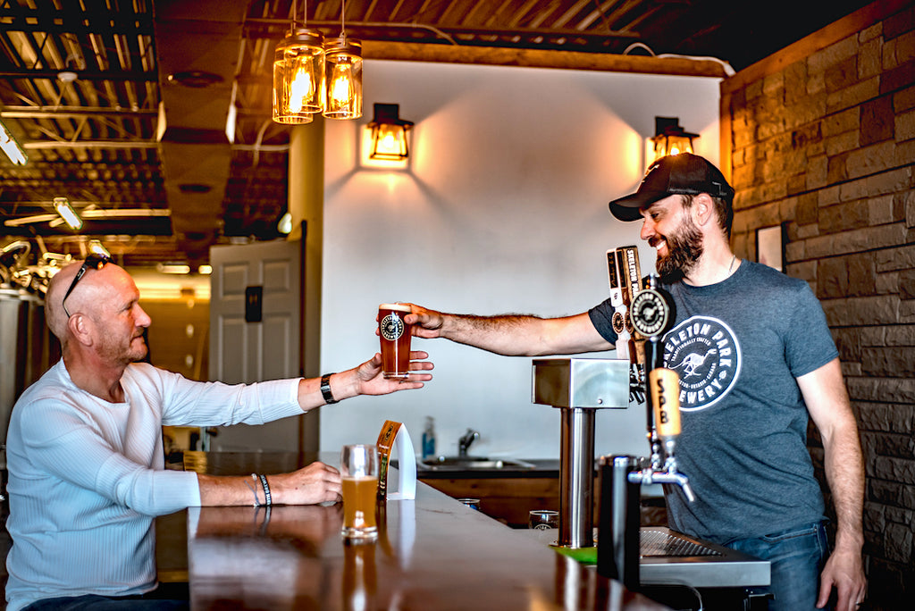 Serving with a smile in our Kingston taproom