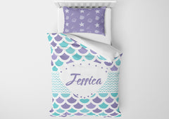 little girl mermaid bedding