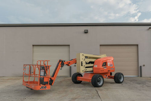 2023 JLG E450AJ ARTICULATING BOOM LIFT AERIAL LIFT WITH JIB ARM 45' REACH  ELECTRIC BRAND NEW STOCK # BF9759139-PAB