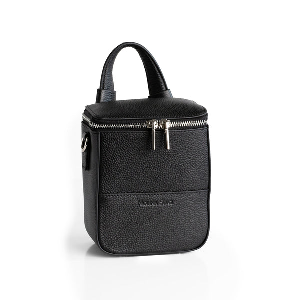 Mini Backpack Pebbled Black – Molina Suaz