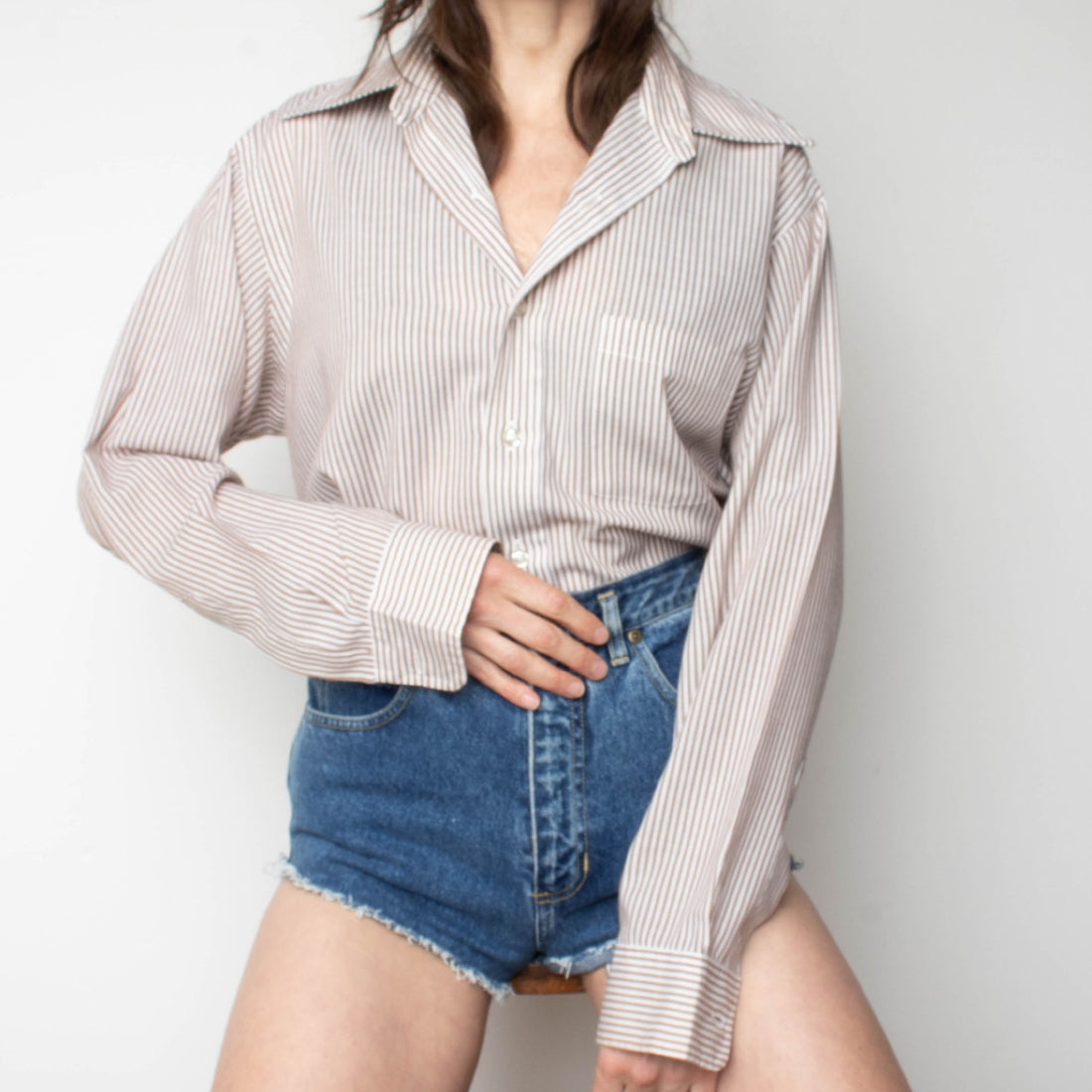 70s Stripe Button-Down Shirt
