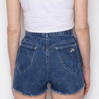 80s Chic High Waist Denim Shorts (XS)