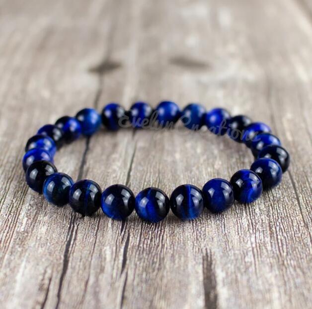 Blue Tiger's Eye Stone Bracelet