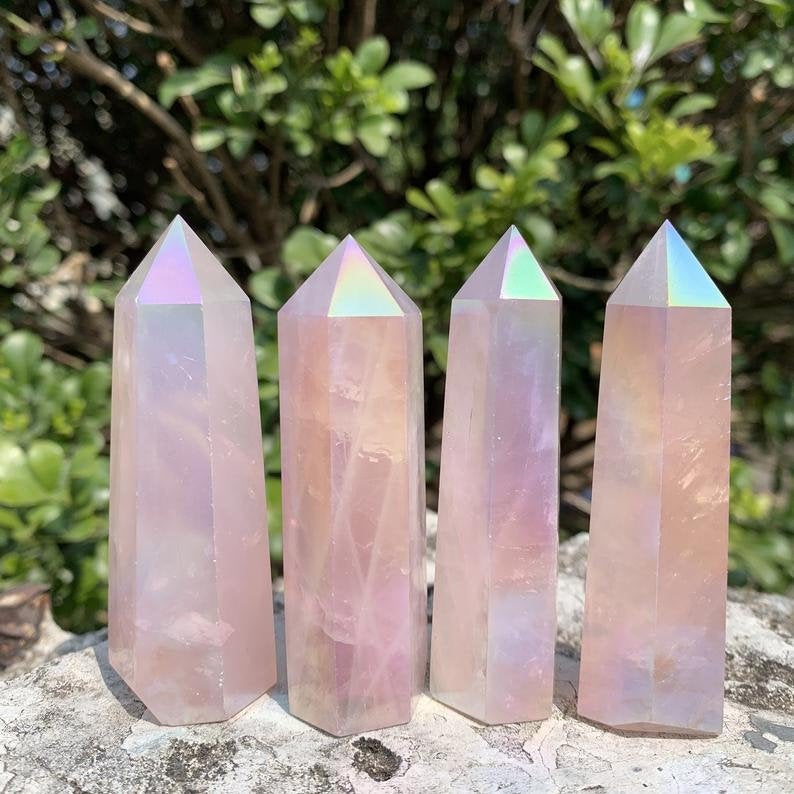 natural angel aura quartz