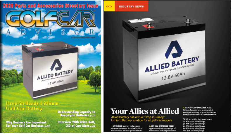 Golf Cart Lithium Battery Set For Ezgo Txt Allied Lithium Golf Cart And Boat Batteries