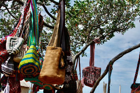 Bags for sale at a Wayuu Reservation