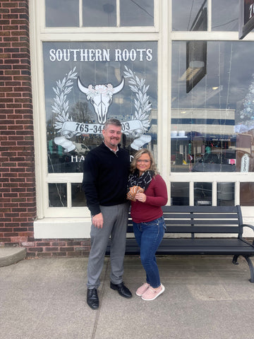 Malibu C CSO with Southern Roots Salon owner in Morgantown, Indiana