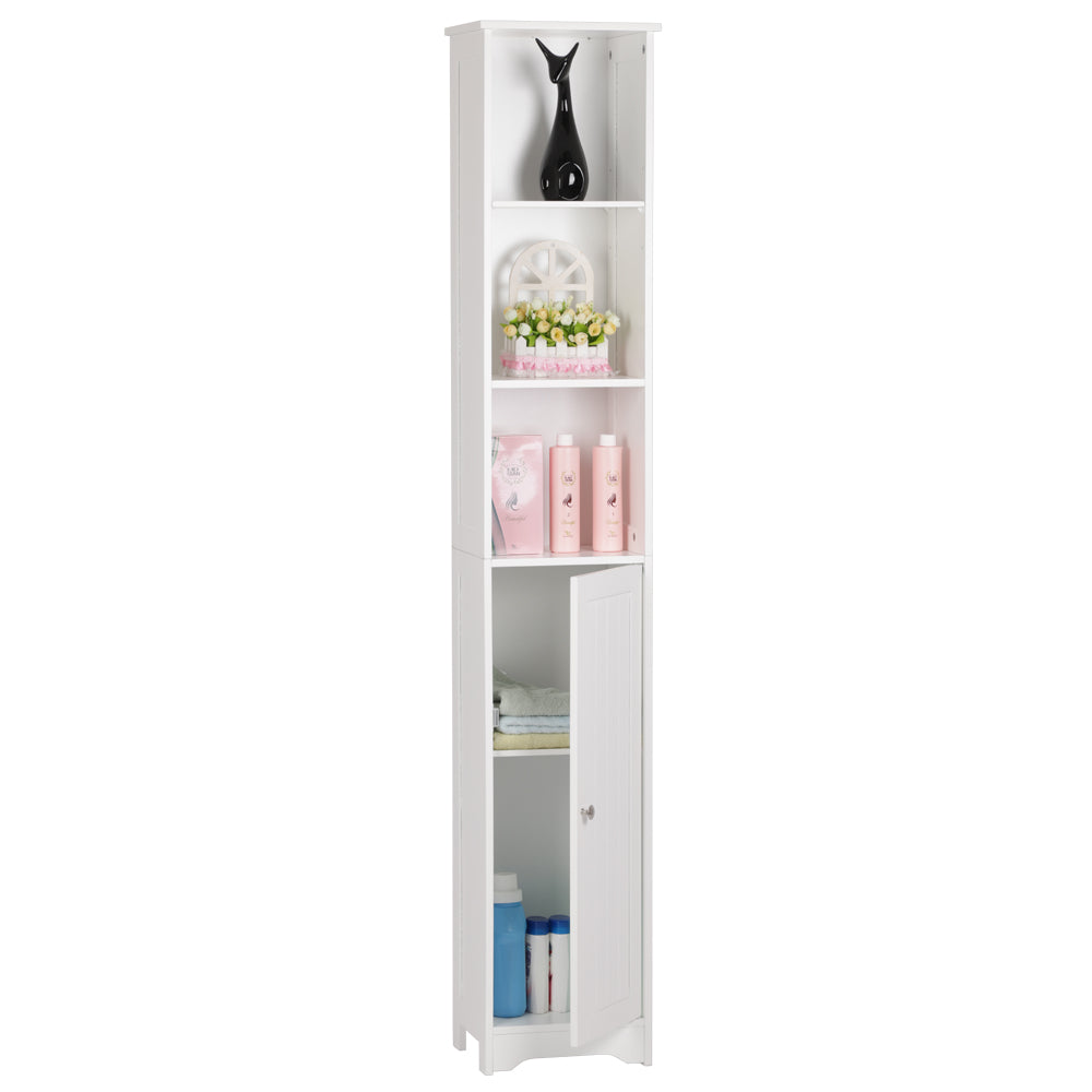 tall slim bathroom cabinet white