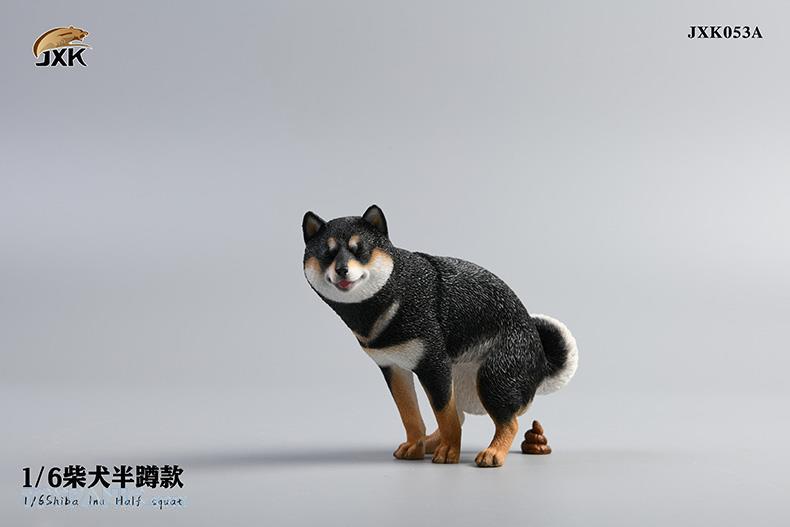 Jxk Studio Pre Order Jxk053a 1 6 Black Half Squat Shiba Inu Depo