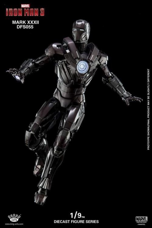 King Arts Iron Man Mark 32 1 9 Scale Diecast Figure Dfs055