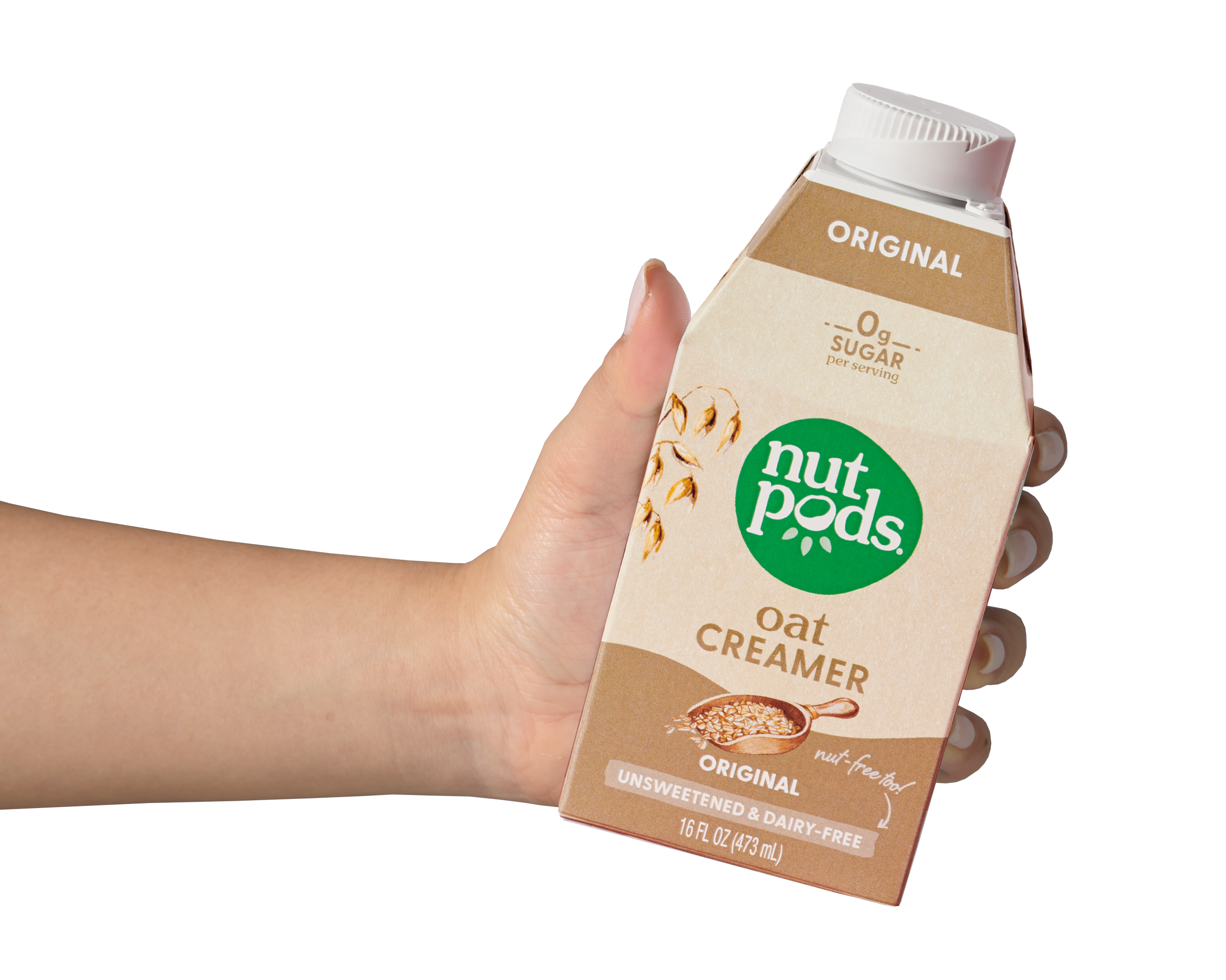 nutpods Oat Original unsweetened dairy free coffee creamer Keto / Vegan