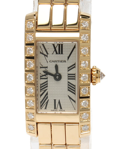 カルティエ 美品 腕時計 タンクアリンジェラニエール クオーツ レディース Cartier ハグオール Hugall Fashion 本店