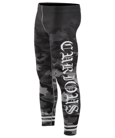 camo rash guard compression tights