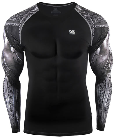 knight armor compression shirt long sleeve