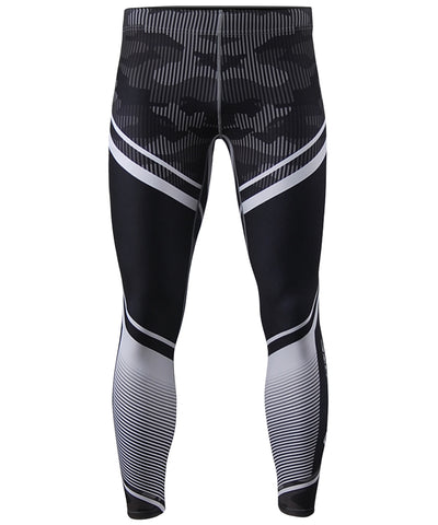 black&white camo pattern compression leggings