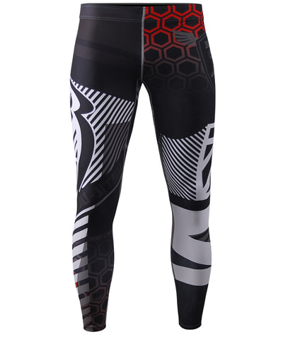 unique pattern compression tight pants