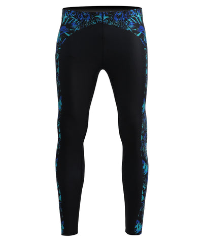 blue compression surf leggings