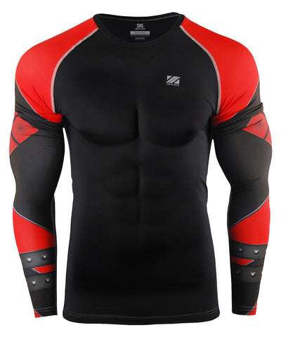 red compression long sleeve