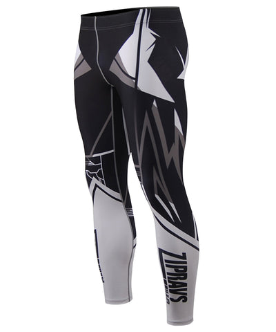 white compression tight pants