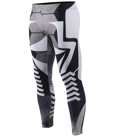 white stripe compression tight leggings