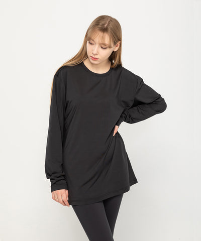 black long sleeve top rash guard