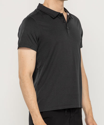 zipravs essenetial men's strech tech polo shirt