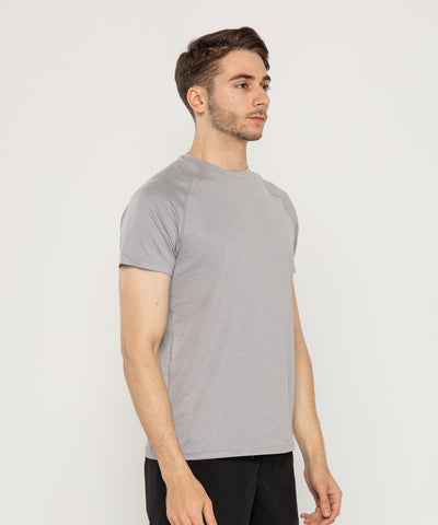 light gray essential tech short sleeve for men