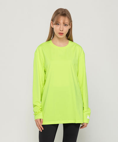 green loose fit long sleeve  t-shirt