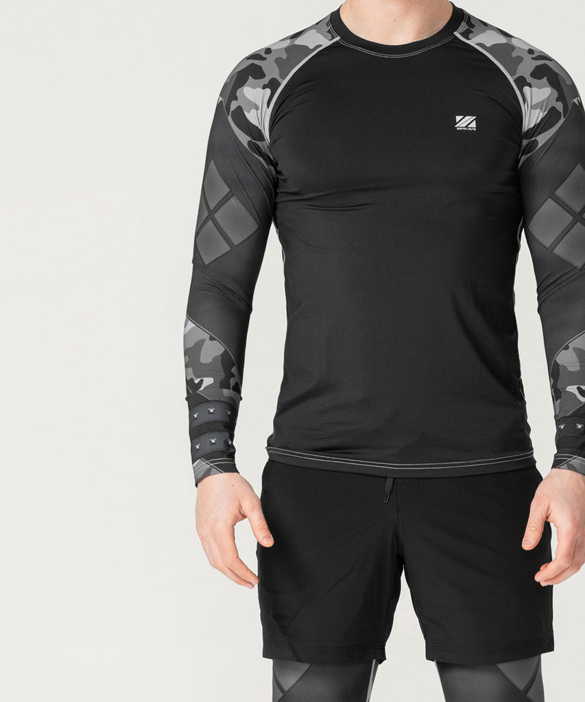 Bjj compression gear long sleeve camouflage – ZIPRAVS