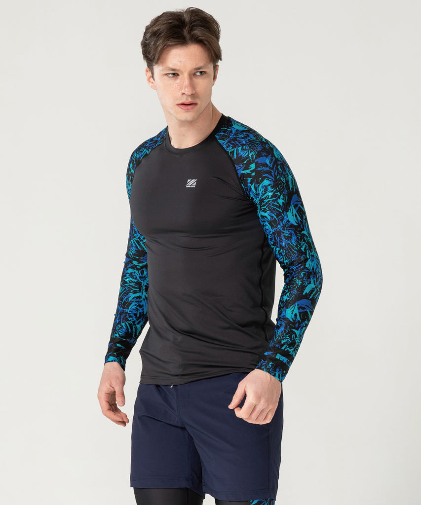 Bjj workout compression top shirt blue│Summer rashguard – ZIPRAVS