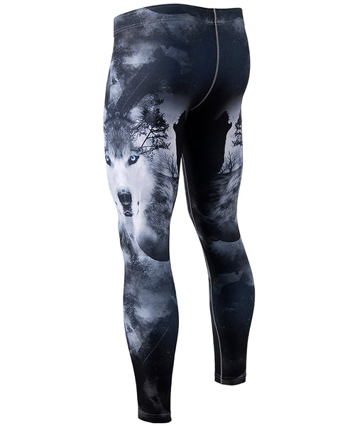 Rash guard pants BJJ wolf│Mens leggings – ZIPRAVS