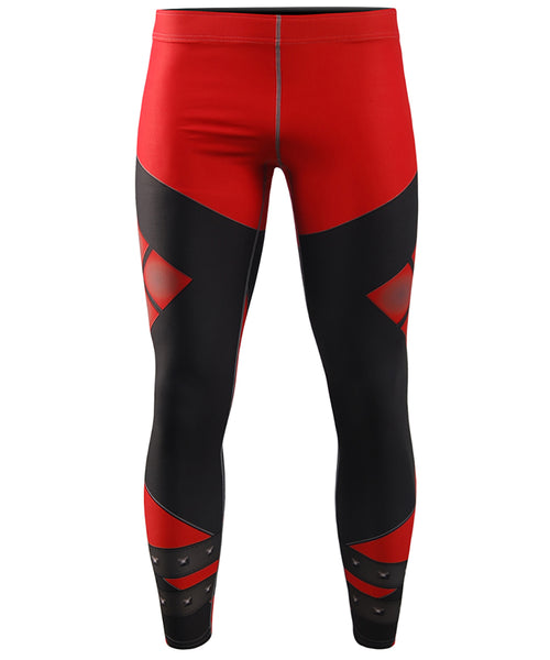 Red compression tights leggings│Mens – ZIPRAVS