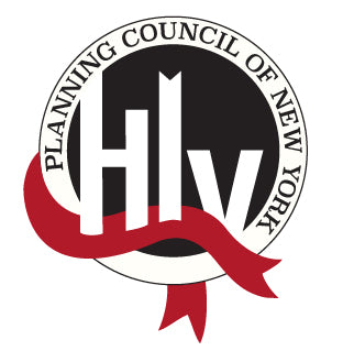 Michele Benjamin Pin Design Commission: “HIV Planning Council of New York” Enamel Pins Silver tone and enamel finish logo pins ordered in 2023 by NYC Dept. of Health and Human Hygiene.