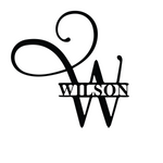 wilson/monogram sign/BLACK