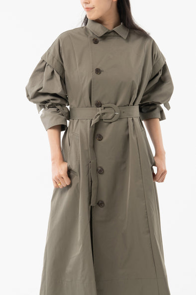 KOH.style ATTACHED COLLAR SHIRT DRESS 黒